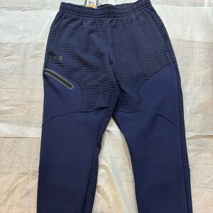 Men’s Under Armour Unstoppable Fleece Grid Joggers $110 Size S New with Tags